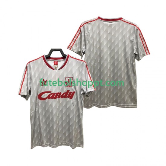 Camisola Homem Liverpool 1989 1991 Retro Alternativa Equipamento Manga Curta