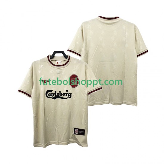 Camisola Homem Liverpool 1996 1997 Retro Alternativa Equipamento Manga Curta