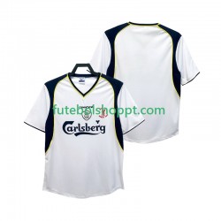 Camisola Homem Liverpool 2001 Retro Alternativa Equipamento 2002 Manga Curta
