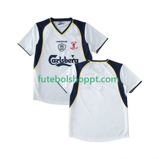Camisola Homem Liverpool LWP 2001 Retro Alternativa Equipamento 2002 Manga Curta