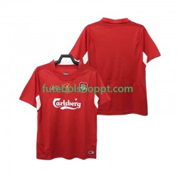Camisola Homem Liverpool 2005 Retro Principais Equipamento 2004 Manga Curta