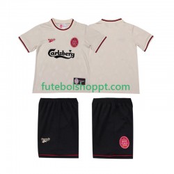 Camisola Júnior Liverpool LWP 1996 1997 Retro Alternativa Equipamento Manga Curta