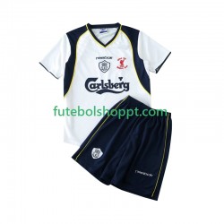 Camisola Júnior Liverpool LWP 2001 Retro Alternativa Equipamento 2002 Manga Curta