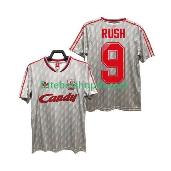 Camisola Homem Liverpool Rush 9 1989 1991 Retro Alternativa Equipamento Manga Curta