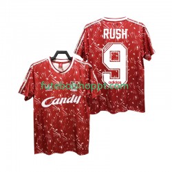 Camisola Homem Liverpool Rush 9 1989 1991 Retro Principais Equipamento Manga Curta