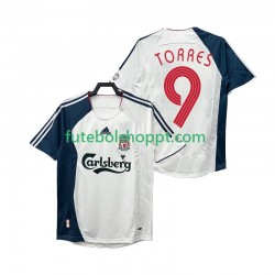 Camisola Homem Liverpool Torres 9 Retro Alternativa Equipamento 2008 2006 Manga Curta