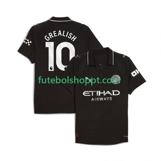 Camisola Homem Manchester City Jack Grealish 10 Alternativa Equipamento 2025-2026 Manga Curta