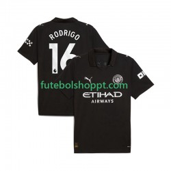 Camisola Homem Manchester City Rodrigo Hernandez 16 Alternativa Equipamento 2025-2026 Manga Curta