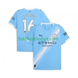 Camisola Homem Manchester City Rodrigo Hernandez 16 Principais Equipamento 2025-2026 Manga Curta