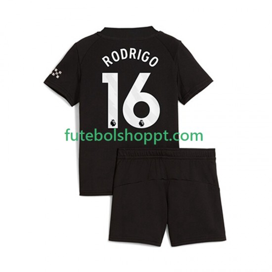 Camisola Júnior Manchester City Rodrigo Hernandez 16 Alternativa Equipamento 2025-2026 Manga Curta