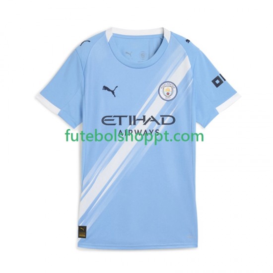 Camisola Mulher Manchester City Principais Equipamento 2025-2026 Manga Curta