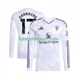 Camisola Homem Manchester United Alejandro Garnacho 17 Alternativa Equipamento 2025-2026 Manga Comprida