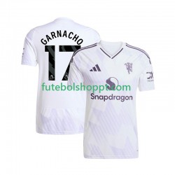Camisola Homem Manchester United Alejandro Garnacho 17 Alternativa Equipamento 2025-2026 Manga Curta