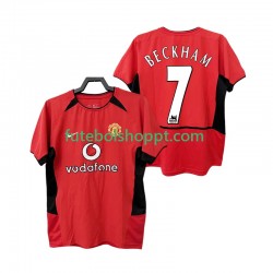 Camisola Homem Manchester United BECKHAM 7 Retro Principais Equipamento 2004 2002 Manga Curta