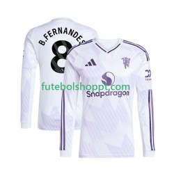 Camisola Homem Manchester United Bruno Fernandes 8 Alternativa Equipamento 2025-2026 Manga Comprida