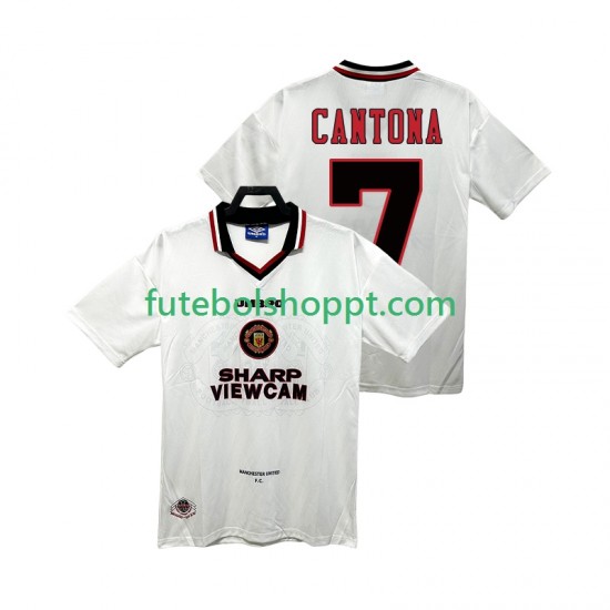 Camisola Homem Manchester United CANTONA 7 1996 1997 Retro Alternativa Equipamento Manga Curta