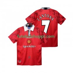 Camisola Homem Manchester United CANTONA 7 1996 1997 Retro Principais Equipamento Manga Curta