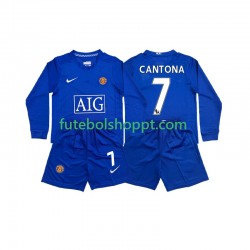 Camisola Júnior Manchester United CONTONA 7 2009 Retro Terceiro Equipamento 2008 Manga Comprida