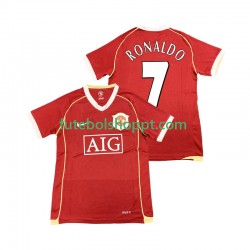 Camisola Homem Manchester United Cristiano Ronaldo 7 2007 Retro Principais Equipamento 2006 Manga Curta
