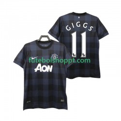 Camisola Homem Manchester United GIGGS 11 2013 2014 Retro Alternativa Equipamento Manga Curta