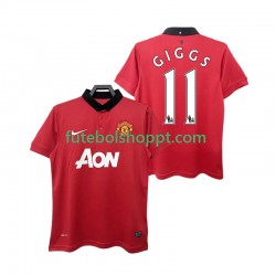 Camisola Homem Manchester United GIGGS 11 2013 2014 Retro Principais Equipamento Manga Curta