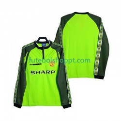 Camisola Homem Manchester United 2000 Guarda-redes Retro Principais Equipamento 1998 Manga Comprida
