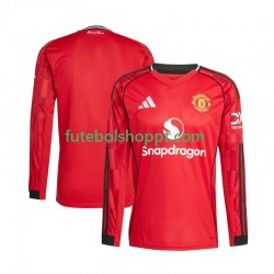 Camisola Homem Manchester United Principais Equipamento 2025-2026 Manga Comprida