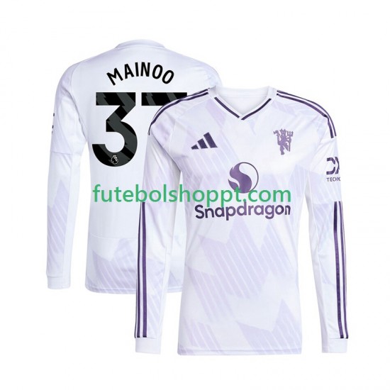 Camisola Homem Manchester United Kobbie Mainoo 37 Alternativa Equipamento 2025-2026 Manga Comprida