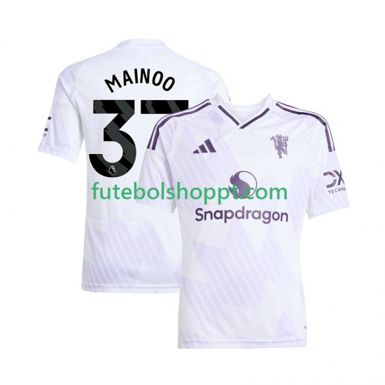 Camisola Homem Manchester United Kobbie Mainoo 37 Alternativa Equipamento 2025-2026 Manga Curta