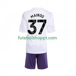 Camisola Júnior Manchester United Kobbie Mainoo 37 Alternativa Equipamento 2025-2026 Manga Curta