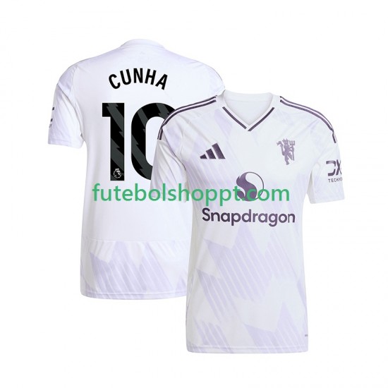 Camisola Homem Manchester United Matheus Cunha 10 Alternativa Equipamento 2025-2026 Manga Curta