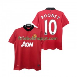 Camisola Homem Manchester United ROONEY 10 2013 2014 Retro Principais Equipamento Manga Curta