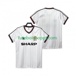 Camisola Homem Manchester United 1983 1984 Retro Alternativa Equipamento Manga Curta