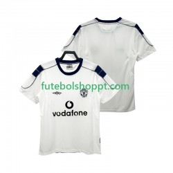 Camisola Homem Manchester United 2000 2001 Retro Alternativa Equipamento Manga Curta