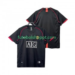 Camisola Homem Manchester United 2007 Retro Alternativa Equipamento 2008 Manga Curta