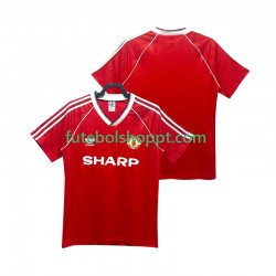 Camisola Homem Manchester United 1988 Retro Principais Equipamento 1990 Manga Curta