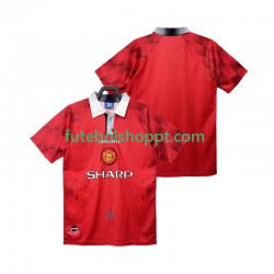 Camisola Homem Manchester United 1996 1997 Retro Principais Equipamento Manga Curta