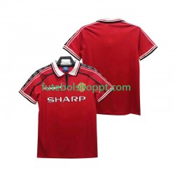 Camisola Homem Manchester United Retro Principais Equipamento 1998 1999 Manga Curta