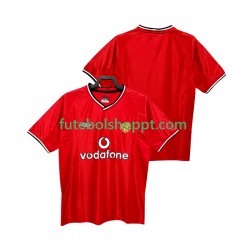 Camisola Homem Manchester United 2000 Retro Principais Equipamento 2002 Manga Curta