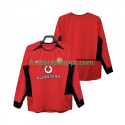Camisola Homem Manchester United Retro Principais Equipamento 2004 2002 Manga Comprida