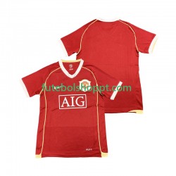Camisola Homem Manchester United 2007 Retro Principais Equipamento 2006 Manga Curta