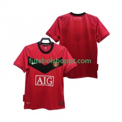 Camisola Homem Manchester United 2009 Retro Principais Equipamento 2010 Manga Curta