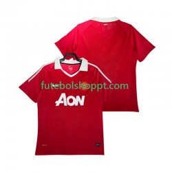 Camisola Homem Manchester United Retro Principais Equipamento 2011 2010 Manga Curta