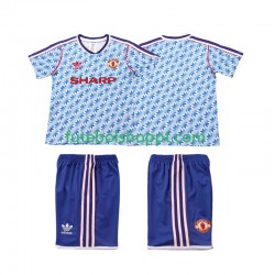 Camisola Júnior Manchester United 1992 Retro Alternativa Equipamento 1990 Manga Curta