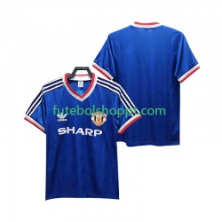 Camisola Homem Manchester United 1986 1988 Retro Terceiro Equipamento Manga Curta