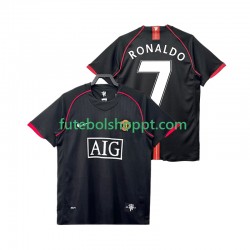 Camisola Homem Manchester United Ronaldo 7 2007 Retro Alternativa Equipamento 2008 Manga Curta