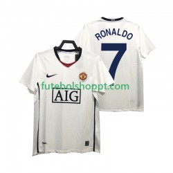 Camisola Homem Manchester United Ronaldo 7 Premier League 2009 Retro Alternativa Equipamento 2008 Manga Curta