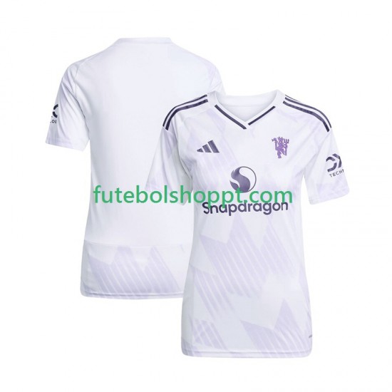 Camisola Mulher Manchester United Alternativa Equipamento 2025-2026 Manga Curta