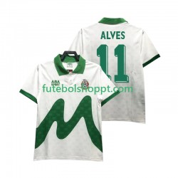 Camisola Homem México ALVES 11 1995 Retro Alternativa Equipamento Manga Curta