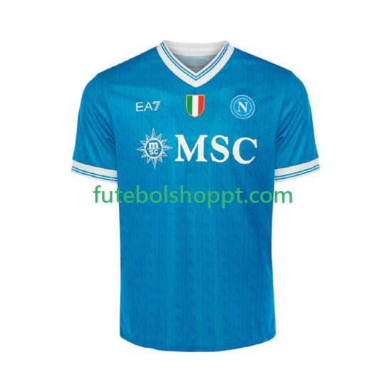 Camisola Homem Napoli Principais Equipamento 2025-2026 Manga Curta